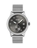  Shop Authentic Hugo Boss Legacy Grey Dial Silver Mesh Bracelet Watch for Men - 1513673 - Luxxuri