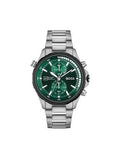  Shop Authentic Hugo Boss Globetrotter Green Dial Silver Steel Strap Watch for Men - 1513930 - Luxxuri