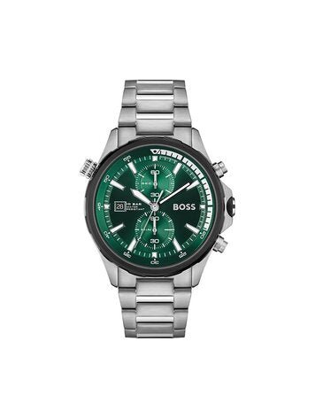  Shop Authentic Hugo Boss Globetrotter Green Dial Silver Steel Strap Watch for Men - 1513930 - Luxxuri