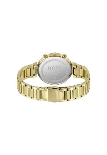  Shop Authentic Hugo Boss Flawless Gold Dial Gold Steel Strap Watch for Women - 1502532 - Luxxuri