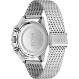  Shop Authentic Hugo Boss Admiral Black Dial Silver Mesh Bracelet Watch for Men - 1513904 - Luxxuri