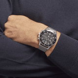  Shop Authentic Hugo Boss Admiral Black Dial Silver Mesh Bracelet Watch for Men - 1513904 - Luxxuri