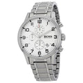  Shop Authentic Hugo Boss Aeroliner Chronograph White Dial Silver Steel Strap Watch for Men - 1513182 - Luxxuri