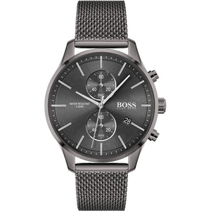  Shop Authentic Hugo Boss Associate Grey Dial Grey Mesh Bracelet Watch for Men - 1513870 - Luxxuri