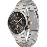  Shop Authentic Hugo Boss Grand Prix Black Dial Two Tone Steel Strap Watch for Men - 1513473 - Luxxuri
