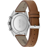  Shop Authentic Hugo Boss Grandmaster Grey Dial Brown Leather Strap Watch for Men - 1513882 - Luxxuri