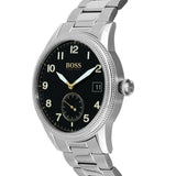 Shop Authentic Hugo Boss Legacy Black Dial Silver Steel Strap Watch for Men - 1513671 - Luxxuri