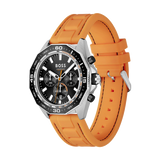  Shop Authentic Hugo Boss Energy Chronograph Quartz Black Dial Orange Rubber Strap Watch For Men - 1513970 - Luxxuri