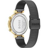  Shop Authentic Hugo Boss Flawless Black Dial Black Mesh Bracelet Watch for Women - 1502627 - Luxxuri