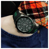  Shop Authentic Hugo Boss Aeroliner Chronograph Black Dial Green Rubber Strap Watch For Men - HB1512847 - Luxxuri