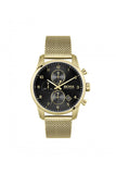  Shop Authentic Hugo Boss Skymaster Black Dial Gold Mesh Bracelet Watch for Men - 1513838 - Luxxuri