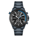  Shop Authentic Hugo Boss Globetrotter Black Dial Black Steel Strap Watch for Men - 1513824 - Luxxuri
