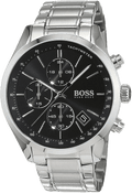  Shop Authentic Hugo Boss Grand Prix Black Dial Silver Steel Strap Watch for Men - 1513477 - Luxxuri