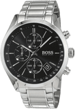  Shop Authentic Hugo Boss Grand Prix Black Dial Silver Steel Strap Watch for Men - 1513477 - Luxxuri
