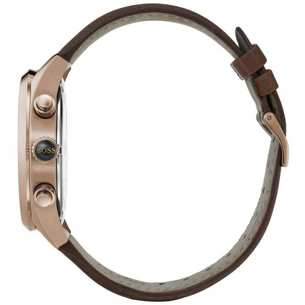  Shop Authentic Hugo Boss Grand Prix Blue Dial Brown Leather Strap Watch for Men - 1513604 - Luxxuri