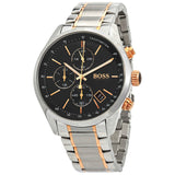  Shop Authentic Hugo Boss Grand Prix Black Dial Two Tone Steel Strap Watch for Men - 1513473 - Luxxuri