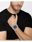  Shop Authentic Hugo Boss Grandmaster Blue Dial Silver Steel Strap Watch for Men - 1513884 - Luxxuri