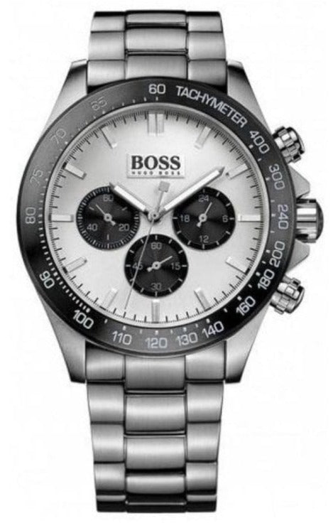  Shop Authentic Hugo Boss Ikon White Dial Silver Steel Strap Watch for Men - 1512964 - Luxxuri