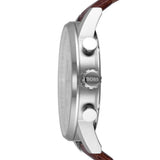  Shop Authentic Hugo Boss Navigator White Dial Brown Leather Strap Watch for Men - 1513495 - Luxxuri