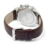  Shop Authentic Hugo Boss Aeroliner Chronoraph White Dial Brown Leather Strap Watch For Men - HB1512447 - Luxxuri