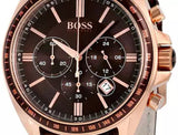  Shop Authentic Hugo Boss Driver Chronograph Brown Dial Brown Leather Strap Watch For Men - HB1513093 - Luxxuri