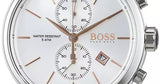  Shop Authentic Hugo Boss Jet Chronograph Quartz Silver Dial Brown Leather Strap Watch For Men - HB1513280 - Luxxuri