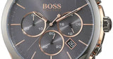  Shop Authentic Hugo Boss Onyx Chronograph Grey Dial Black Leather Strap Watch For Men - HB1513366 - Luxxuri
