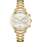  Shop Authentic Hugo Boss Hera White Dial Gold Steel Strap Watch for Women - 1502628 - Luxxuri