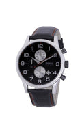  Shop Authentic Hugo Boss Aeroliner Black Dial Black Leather Strap Watch for Men - 1512631 - Luxxuri