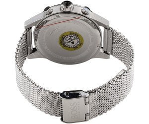  Shop Authentic Hugo Boss Jet Chronograph Grey Dial Silver Mesh Bracelet Watch for Men - 1513440 - Luxxuri