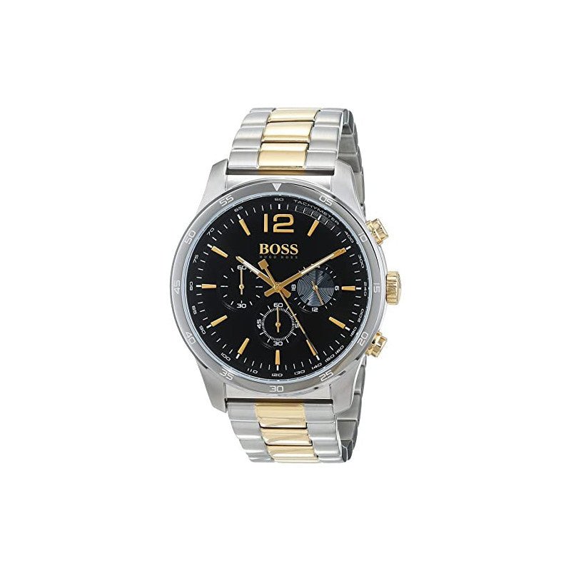  Shop Authentic Hugo Boss Professional Black Dial Two Tone Steel Strap Watch for Men - 1513529 - Luxxuri