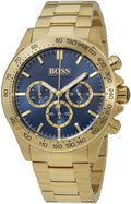  Shop Authentic Hugo Boss Ikon Blue Dial Gold Steel Strap Watch for Men - 1513340 - Luxxuri