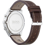  Shop Authentic Hugo Boss Pioneer Chronograph Blue Dial Brown Leather Strap Watch For Men - 1513709 - Luxxuri