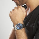  Shop Authentic Hugo Boss Skymaster Blue Dial Silver Steel Strap Watch for Men - 1513784 - Luxxuri