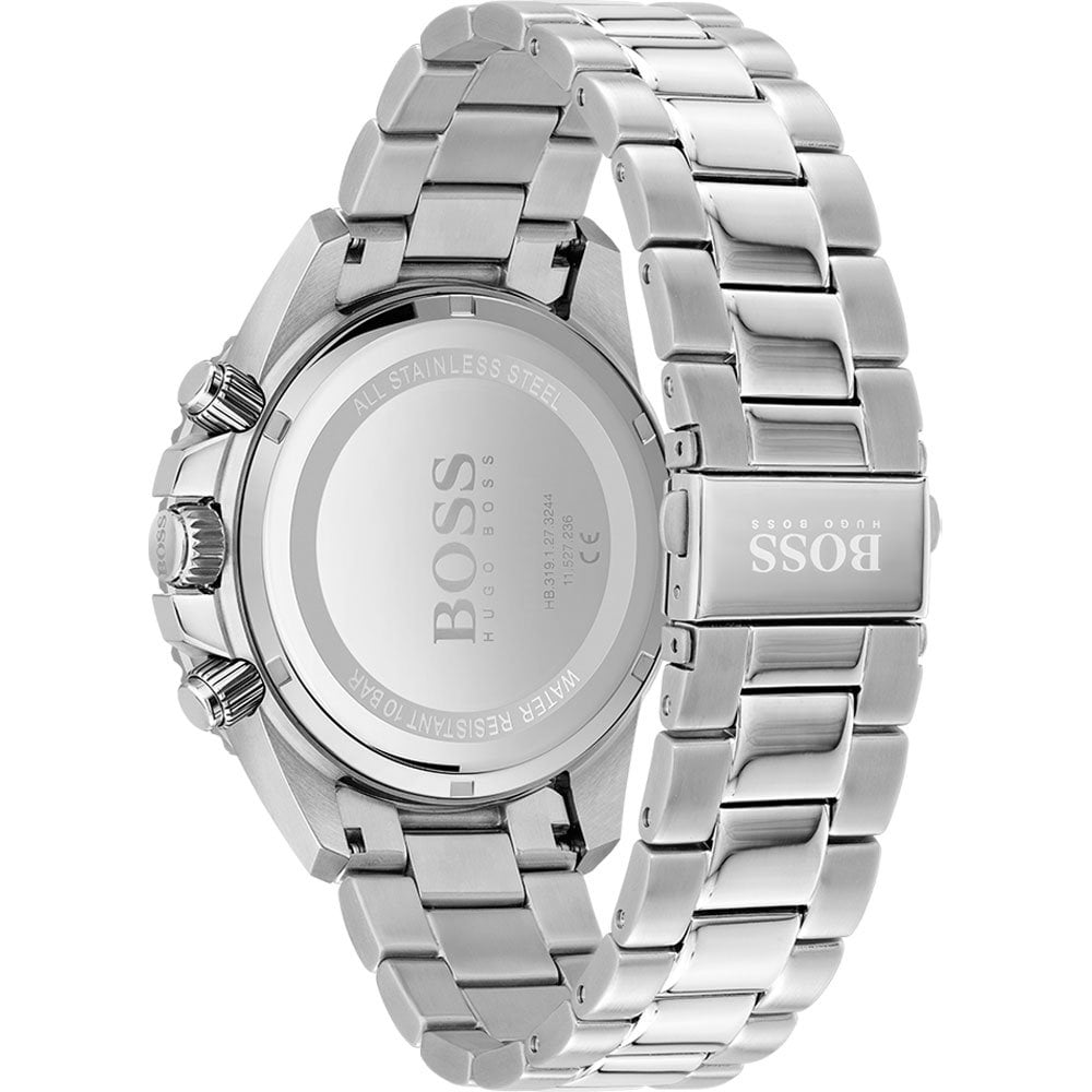  Shop Authentic Hugo Boss Grand Prix Blue Dial Silver Steel Strap Watch for Men - 1513478 - Luxxuri