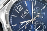  Shop Authentic Hugo Boss Professional Chronograph Blue Dial Silver Steel Strap Watch for Men - 1513527 - Luxxuri