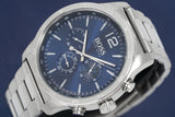  Shop Authentic Hugo Boss Professional Chronograph Blue Dial Silver Steel Strap Watch for Men - 1513527 - Luxxuri