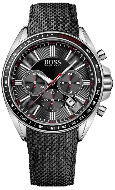  Shop Authentic Hugo Boss Driver Black Dial Black Leather Strap Watch for Men -1513087 - Luxxuri