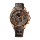  Shop Authentic Hugo Boss Driver Chronograph Brown Dial Brown Leather Strap Watch For Men - HB1513093 - Luxxuri