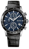  Shop Authentic Hugo Boss Rafale Chronograph Quartz Blue Dial Black Leather Strap Watch For Men - HB1513391 - Luxxuri