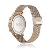  Shop Authentic Hugo Boss Companion Quartz Black Dial Rose Gold Mesh Bracelet Watch For Men - HB1513548 - Luxxuri