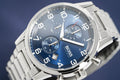  Shop Authentic Hugo Boss Aeroliner Blue Dial Silver Steel Strap Watch for Men - 1513183 - Luxxuri