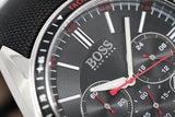  Shop Authentic Hugo Boss Driver Black Dial Black Leather Strap Watch for Men -1513087 - Luxxuri