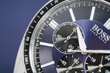  Shop Authentic Hugo Boss Chronograph Driver Blue Dial Silver Steel Strap Watch for Men - 1513081 - Luxxuri