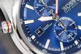  Shop Authentic Hugo Boss Globetrotter Blue Dial Silver Steel Strap Watch for Men - 1513823 - Luxxuri