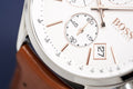  Shop Authentic Hugo Boss Grand Prix White Dial Brown Leather Strap Watch for Men - 1513475 - Luxxuri