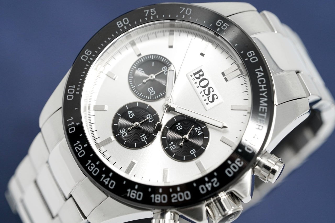  Shop Authentic Hugo Boss Ikon White Dial Silver Steel Strap Watch for Men - 1512964 - Luxxuri