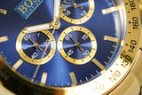  Shop Authentic Hugo Boss Ikon Blue Dial Gold Steel Strap Watch for Men - 1513340 - Luxxuri