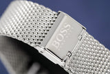  Shop Authentic Hugo Boss Ocean Edition Black Dial Silver Mesh Strap Watch for Men - 1513742 - Luxxuri