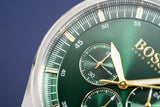  Shop Authentic Hugo Boss Pioneer Green Dial Silver Steel Strap Watch for Men - 1513868 - Luxxuri